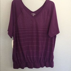 Lane Bryant Purple Top Plus Size 22/24W
